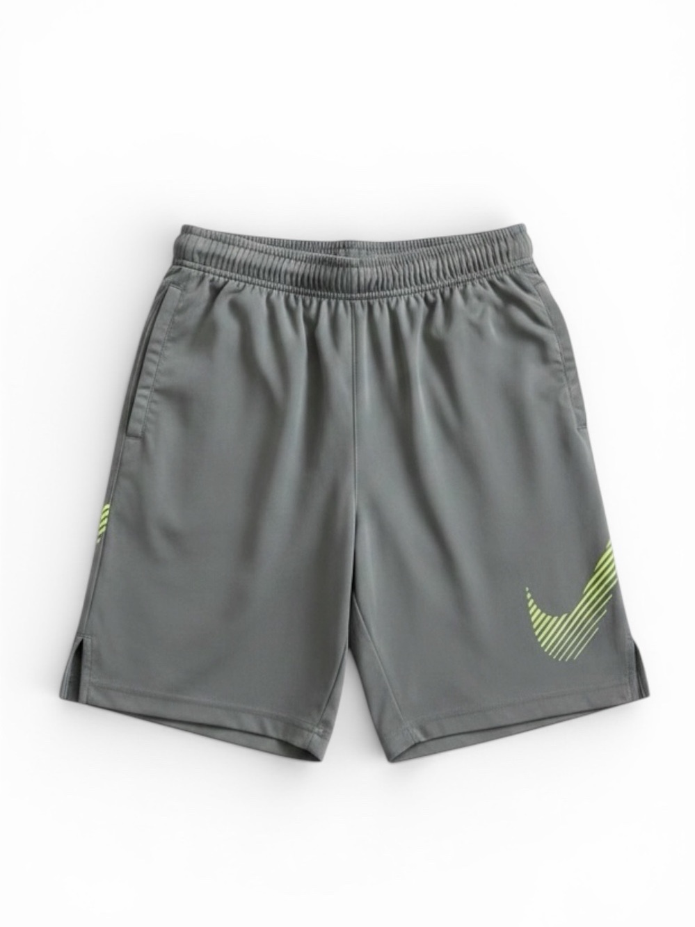 Nike Dri-FIT Shorts Boys L Gray Athletic Gym Training Women S Fit